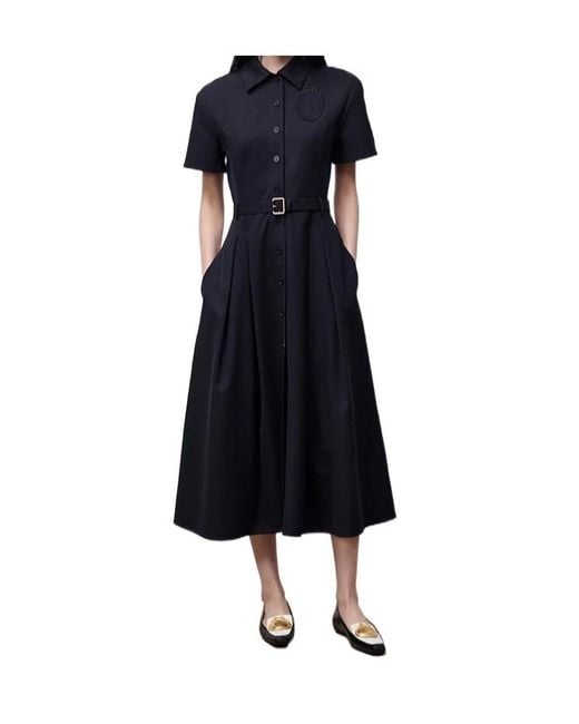 Dior Blue Mid-Length Médaillon Shirtdress