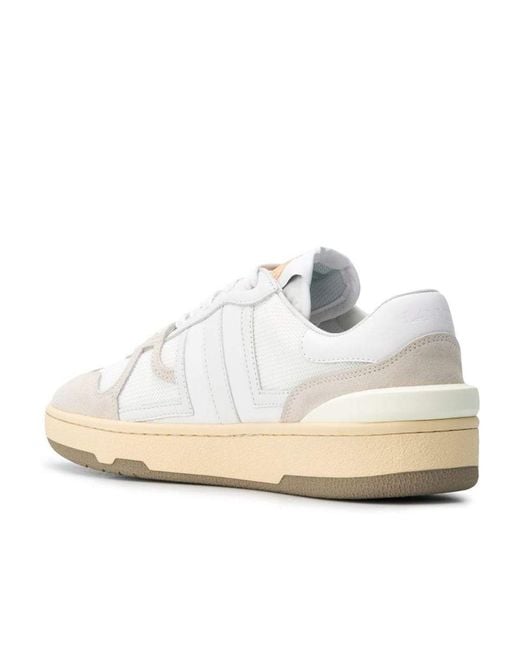 Lanvin White Logo Casual Sports Shoes