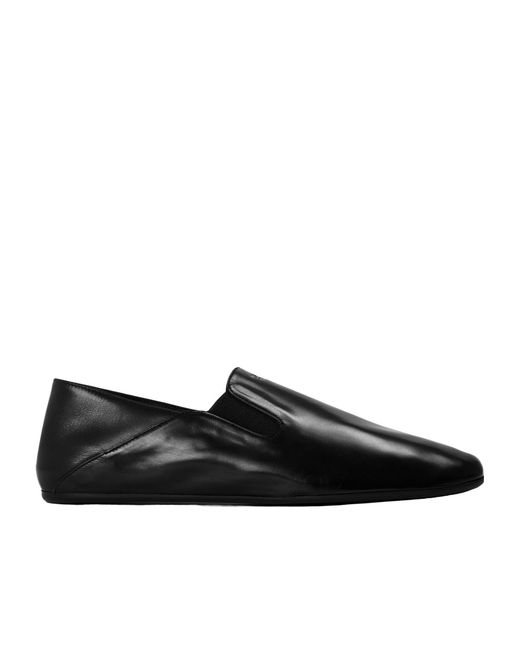 Prada Black Solid Color Loafers for men