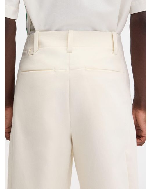 Jacquemus White Le Marino Straight Leg Trousers for men