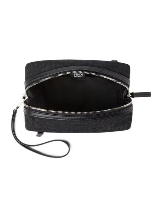 Fendi Black Double Zip Toiletry Ase Small for men