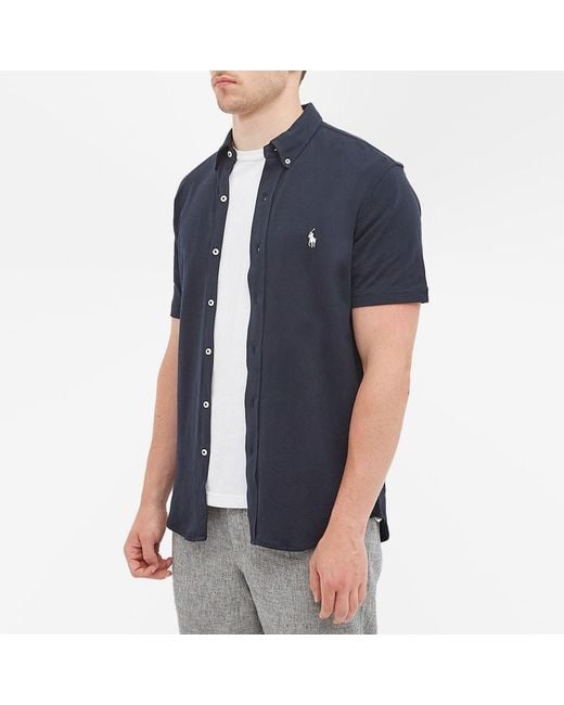 Polo Ralph Lauren Blue Classic Pique Shirt for men