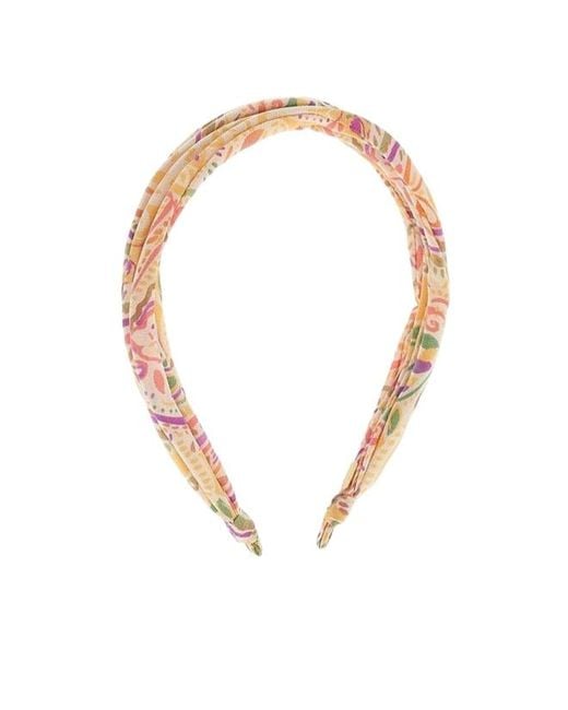 Etro White Logo Hair Accessories
