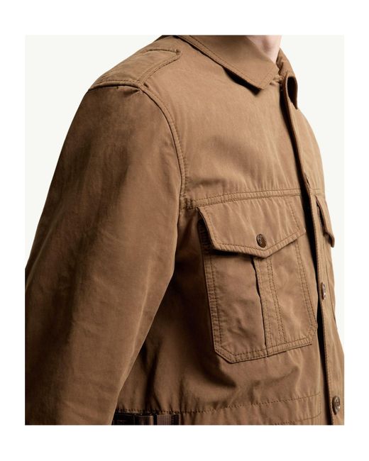 Moncler Brown Amnicon Logo Patch Jacket for men