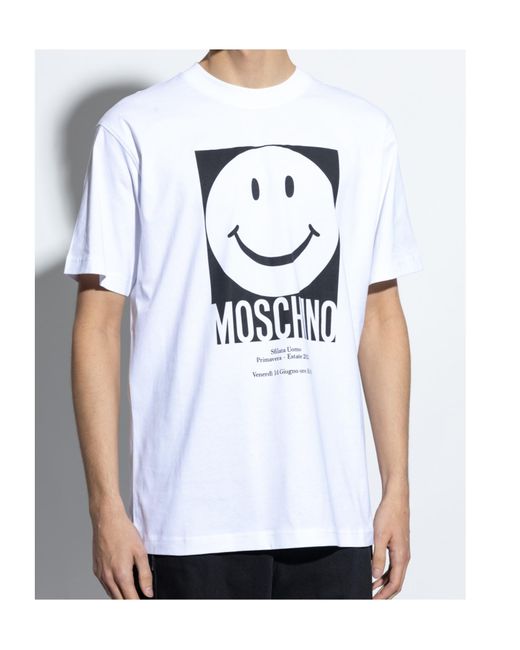 Moschino White X Smiley for men