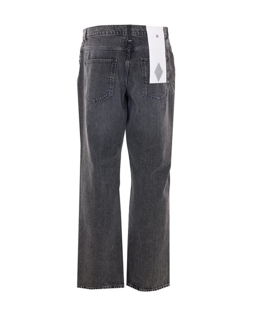 AMISH Gray James Wide-Leg Jeans for men