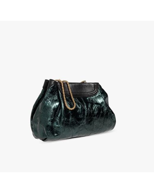 Dries Van Noten Green Chain Shoulder Bag
