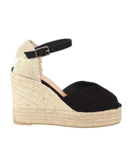 Castaner Black 100Mm Bianca Espadrilles