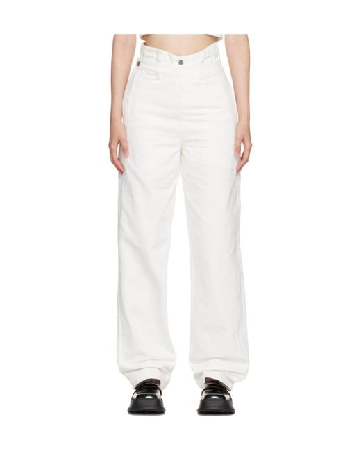 ShuShu/Tong White Double Jeans