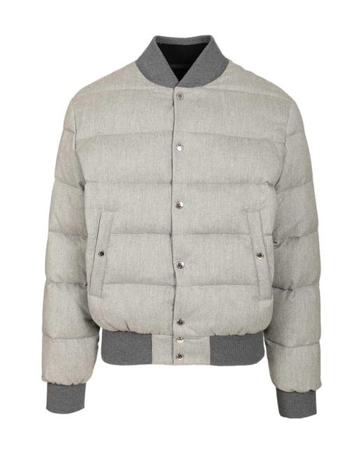 Dolce & Gabbana Gray Reversible Padded Jacket for men