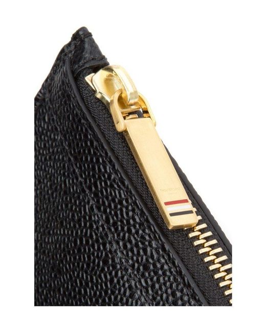 Thom Browne Black Logo Printed Document Holder for men