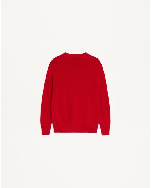 Valentino Red Virgin Wool Sweater