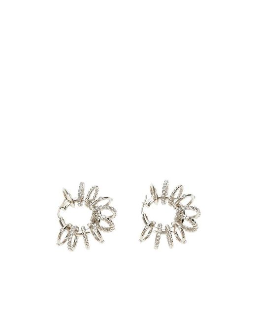 AMINA MUADDI White Ring Earring