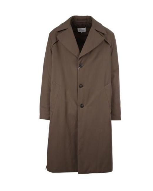 Maison Margiela Brown Classic Trench Coat for men