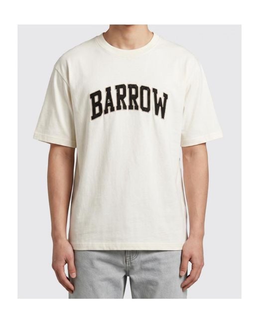 Barrow White Logo Jersey T-Shirt for men