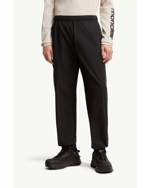 Moncler Black Ripstop Elastic-Waist Track Pants for men