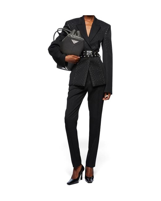 The Attico Black Wool Trousers
