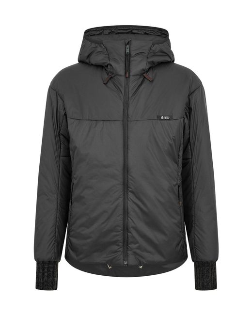 Prada Gray Hooded Padded Jacket for men