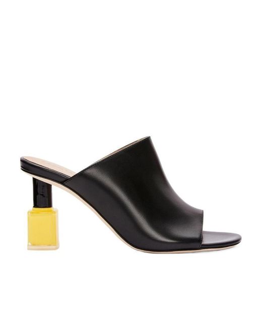 Loewe Women's Black Nail Polish Mule