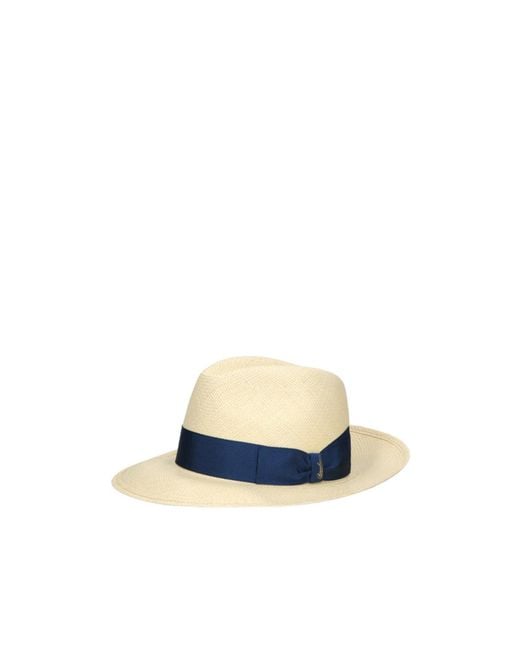 Borsalino Blue Amedeo Panama Quito Wide Brim for men