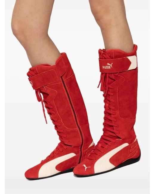 PUMA Red X Represent Lace-Up Boots