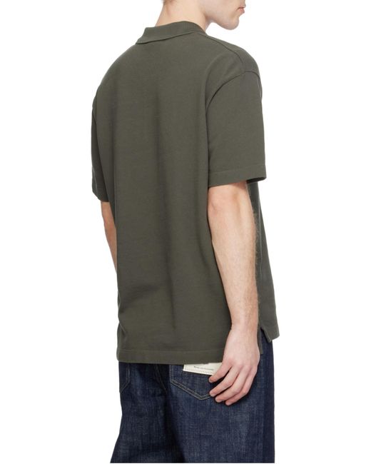Maison Kitsuné Gray Maison Kitsuné Dreaming Fox Comfort Polo Shirt for men