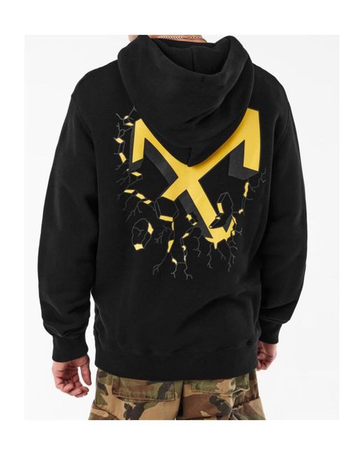 Off-White c/o Virgil Abloh Blue Arrow Long-Sleeve Hooded Sweatshirt for men