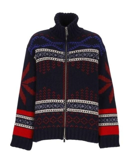 Giada Benincasa Blue Ciao Amore Knit Jacket
