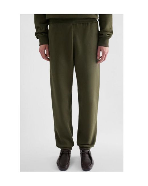 Jil Sander Green Cotton Terry Sweatpants for men