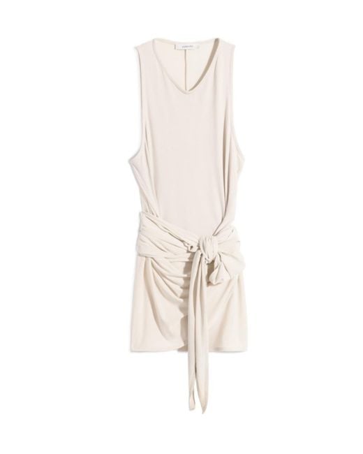 Lemaire White Sleeveless Wrap Tops