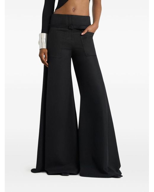 Courreges Black Courrèges High-Rise Palazzo Pants