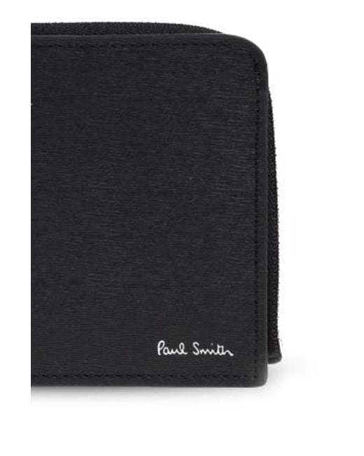 Paul Smith Black Contrast Interior Billfold Wallet for men
