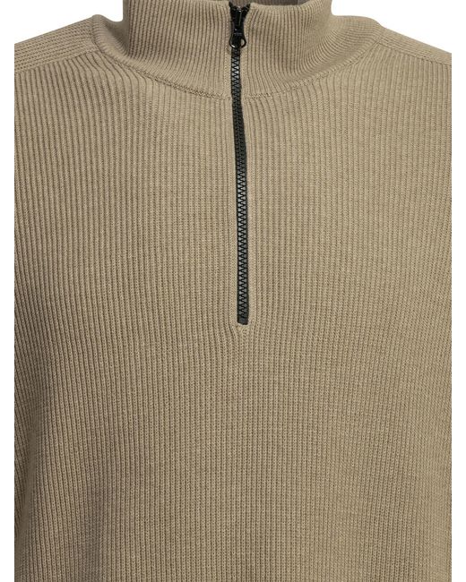 Stone Island Green High Neck Knitted Sweatshirt for men