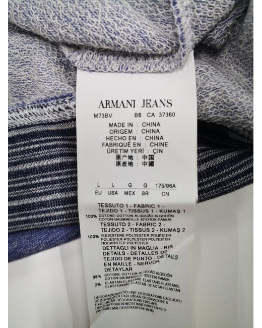Armani Jeans Gray Logo Sweater for men