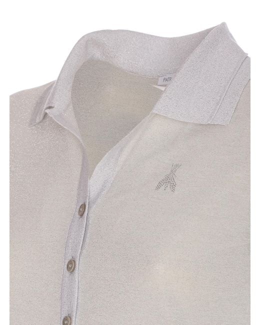 Patrizia Pepe White Short Sleeved Polo Shirt