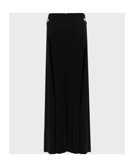 Rabanne Black High-Waist Eyelet Detaiiled Maxi Skirt