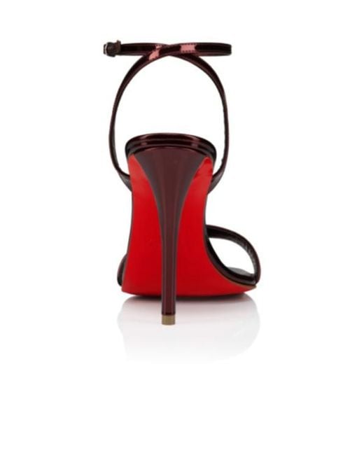 Christian Louboutin White Ankle-Strap Heeled Sandals