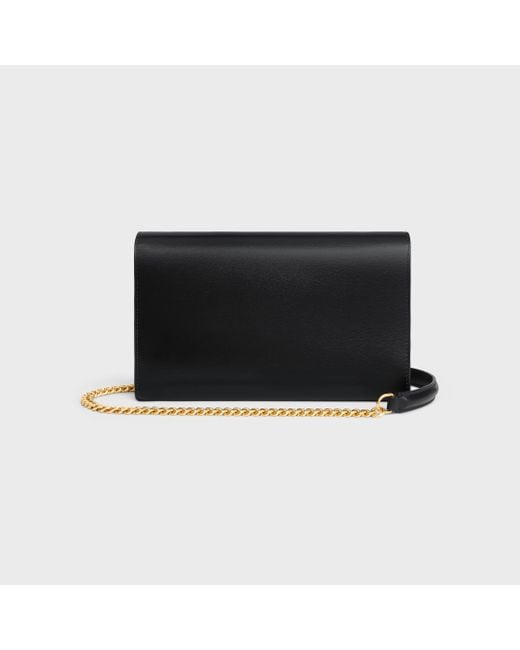 Céline Black Envelope Wallet On Chain