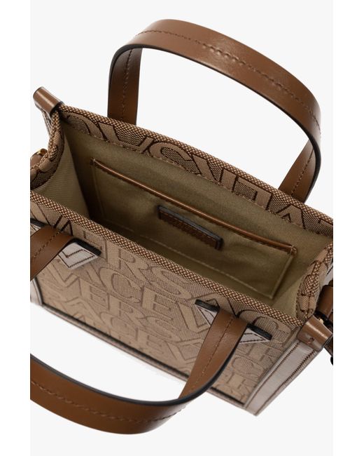 Versace Brown Allover Crossbody Bag for men