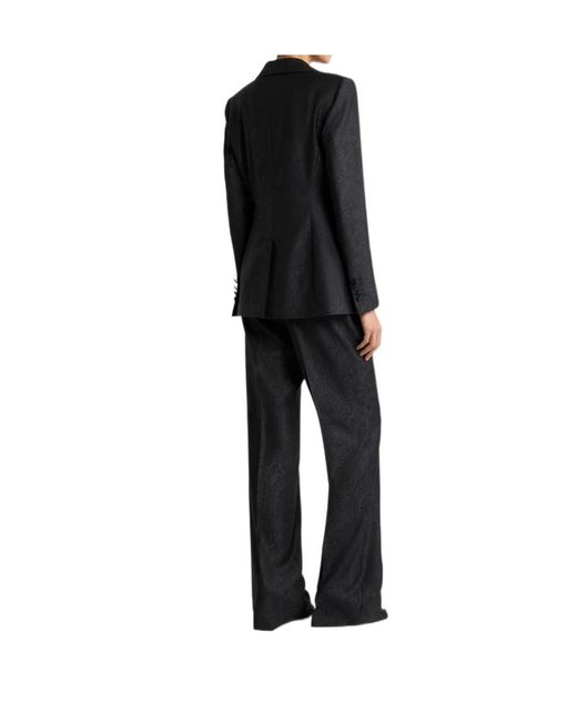 Etro Black Single-Breasted Jacket