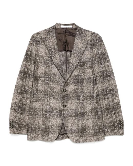 Tagliatore Gray Long Sleeve Blazer for men