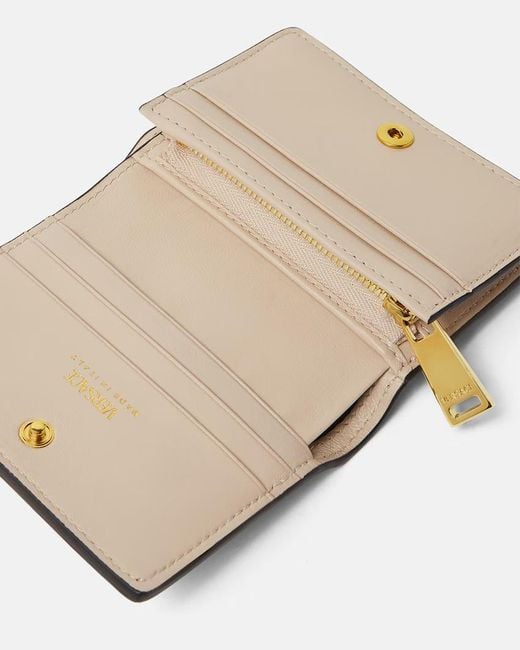 Versace Natural Logo Compact Wallet