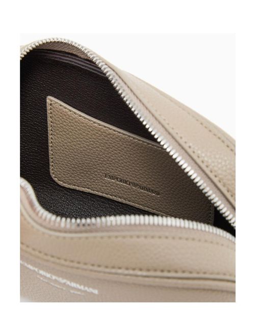 Emporio Armani Natural Logo-Strap Crossbody Bag