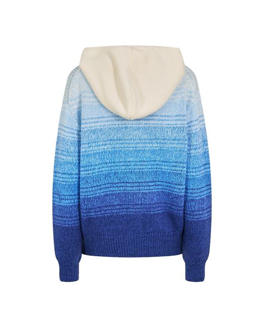 Polo Ralph Lauren Blue Knit Hooded Zip-Up