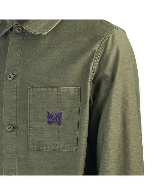 Needles Green Long Sleeve Jacket for men