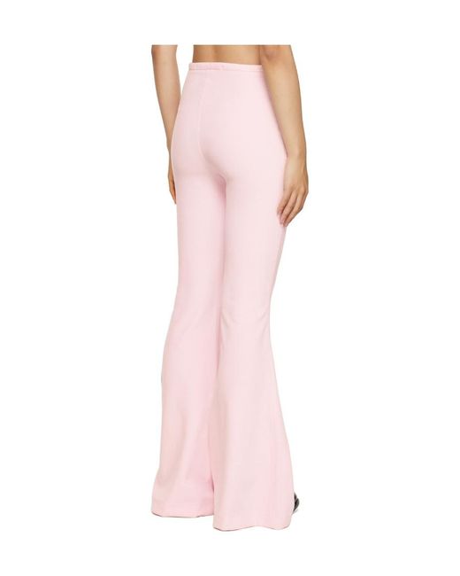 Alexander Wang Pink Mid-Rise Flared Pants