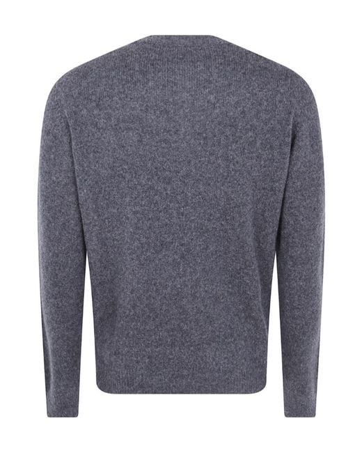 Nuur Blue Crew-Neck Sweater for men