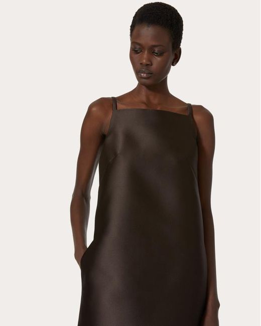 Valentino Brown Sleeveless Mini Dress