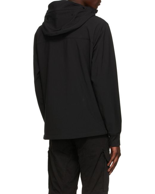 C P Company Black Neoprene Lightweight Jacket for men