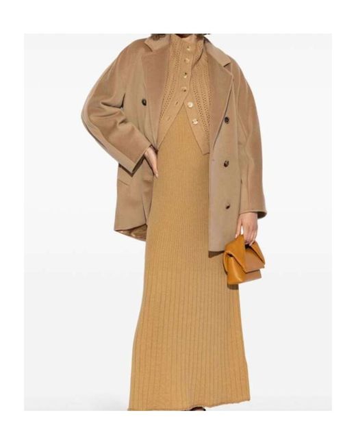 Max Mara Natural Lapel Long-Sleeved Coat